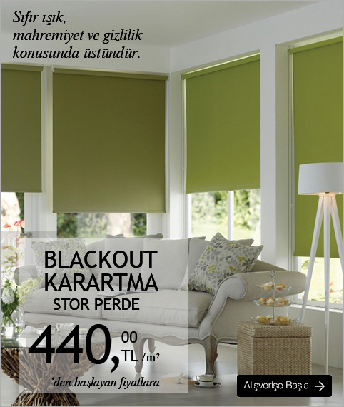 Blackout Karartma Stor Perde
