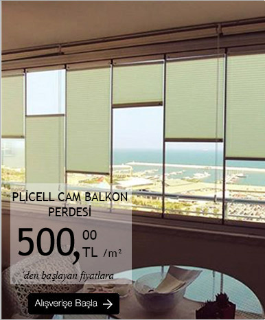 Plicell Cam Balkon Perdesi