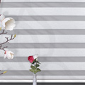 Blackout (Karartma) Zebra Stor Perde Gri