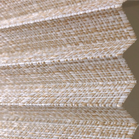 Plicell Straw Hasır Desenli Balkon Perdesi - Krem, Kahve ve Gri Straw 01