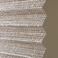 Plicell Straw Hasır Desenli Balkon Perdesi - Krem, Kahve ve Gri Straw 02