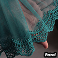 Taç Sade Salon Tül Perdeleri Petrol