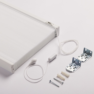 Cotton White 38 mm Honeycomb Single Cell Isı ve Ses Yalıtımı Sağlayan İpli, Yaylı, Cordless, Motorlu Güneşlik Perde