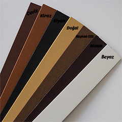 Düz Siyah 270 Ahşap Jaluzi 25 mm