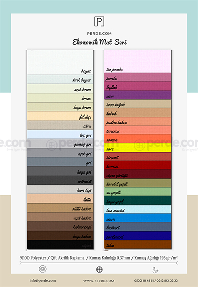 140x200 Stor Perde Mat Fiyatları