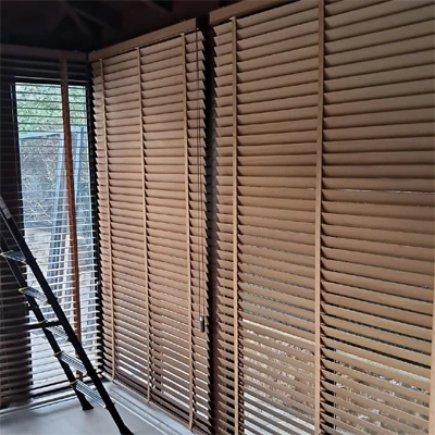Bambu Ahşap Görünümlü Jaluzi Perde 50mm