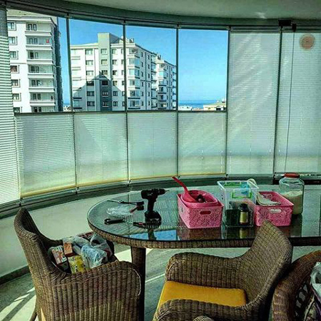 Katlanır Cam Balkon Plise Perde