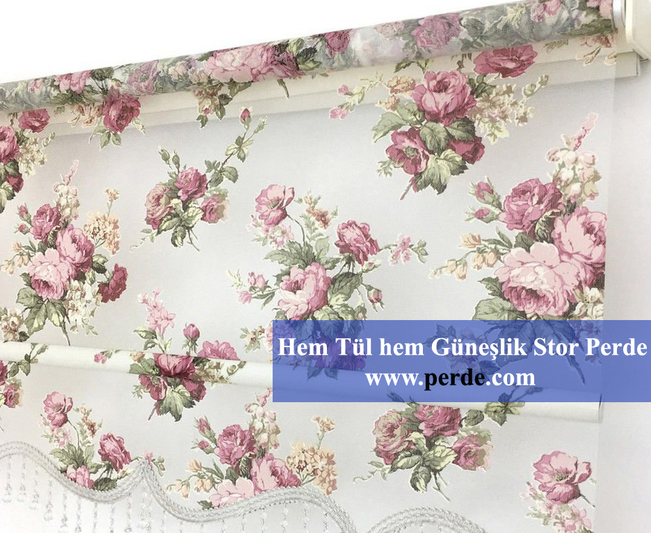 Hem Tül hem Güneşlik Stor Perde